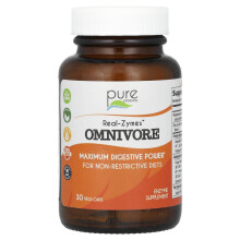 Pure Essence, Real-Zymes, Omnivoor, 30 Vegi-Caps