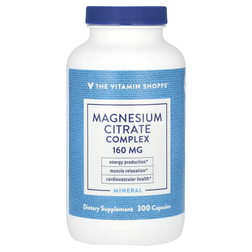 Η Βιταμίνη Shoppe, Magnesium Citrate Complex, 160 mg, 300 Capsules