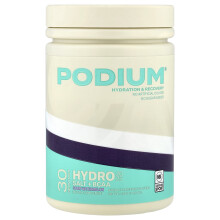Podium Nutrición, Hidratación y Sal 2025 + BCAA, Agua de Melón Agrio, 14.82 oz (420 g)