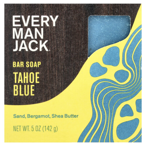 Every Man Jack, Μπαρ Σαμπουνιού, Tahoe Blue, 5 oz (142 g)