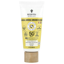 Bee & You, Kinderen, Natuurlijke Mineralen Zonnebrand Crème, SPF 50+, 2.7 fl oz (80 ml)