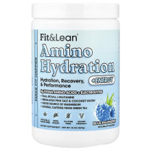 Fit & Lean, Aminohydratation + Energie, Blauer Himbeeren, 13 oz (369 g)