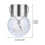 Solar Crackle Glass Rattan Pendant Light 1pc 3