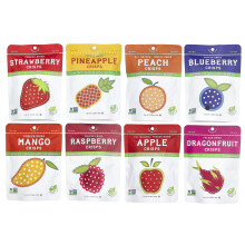 Nature's Turn, Vriesdroog Fruit Crisps, Superfruits Variety Pack, 16 Zakken, 0,53 oz (15 g) Elke