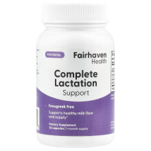 Fairhaven Health, Teljes laktáció támogatás, 30 kapszula
