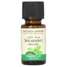 Nature's Answer, Natures Answer, 100% Pure Organic Essential Oil, Spearmint, 0,5 fl oz (15 ml)