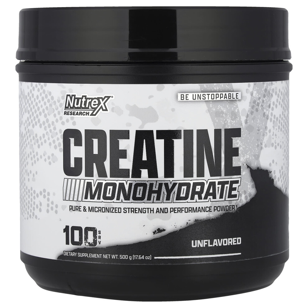 Nutrex Research , Creatine Monohydrate, Unflavored, 17.64 Oz (500 G)