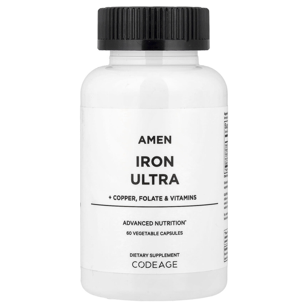 Codeage , Amen, Iron Ultra, 60 Vegetable Capsules