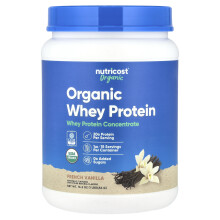 Nutricost, Organic Whey Protein, Franse Vanille, 1 lb (454 g)