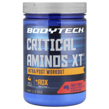 BodyTech, Kritikus Aminos XT, Intra/Post Tréning, Gyümölcsleves, 15,9 oz (450 g)