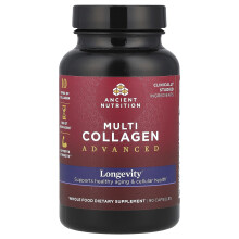 Ancient Nutrition, Colágeno Avanzado Multi, Longevidad, 90 Cápsulas