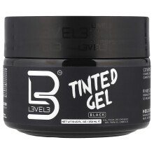 Level 3, Nível 3, Gel Tintado, Preto, 8.45 fl oz (250 ml)