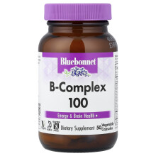 Bluebonnet Nutrition, B-Complex 100, 50 növényi kapszula