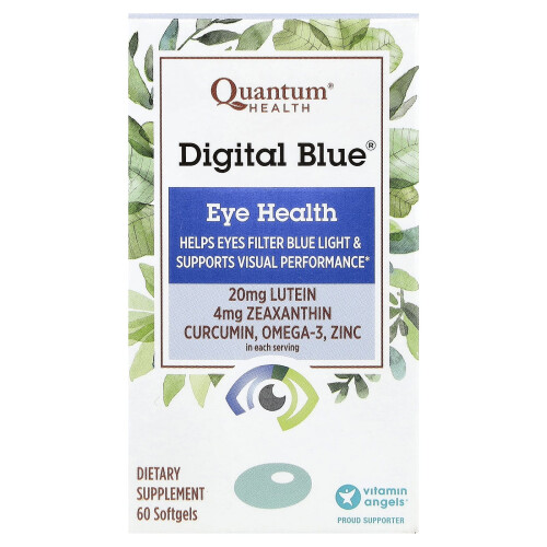 Quantum Health, Digital Blue, Silmän Terveys, 60 Pehmolevytabletteja