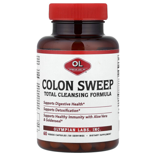 Olympian Labs, Colon Sweep, Total Cleansing Formula, 60 Veggie Capsuler