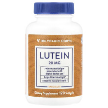 The Vitamin Shoppe, Lutein, 20 mg, 120 Mjuka Gelé