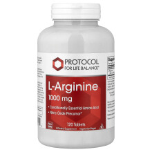 Protocol for Life Balance, L-Arginiini, 1 000 mg, 120 Tabletti
