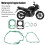 7PCS Motorcycle Engine Gasket Kit for 150cc Models, Heat Resistant, Precise Fit 5