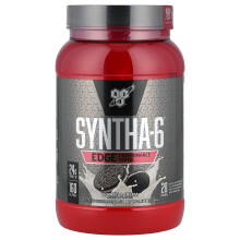 BSN, Syntha-6 Edge, Mezcla de Proteína en Polvo, Cookies & Cream, 2.47 lb (1.12 kg)