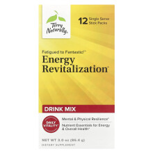 Terry Naturally, Fatiguetta Fantastiseen! Energiarevitalisaatio Drink Mix, 12 Stikkipakkaus, 0.25 oz (7.2 g) Kunkit