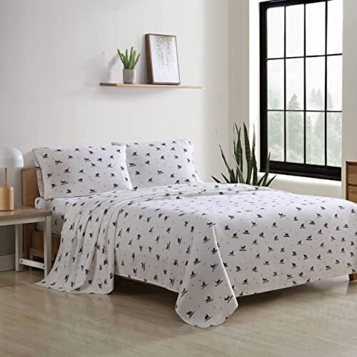 100% Cotton Flannel Sheet Set Twin XL 2