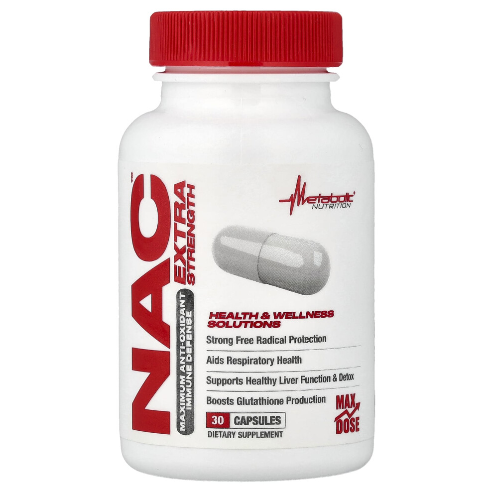 Metabolic Nutrition , Nac, 30 Capsules (650 Mg Per Capsule)