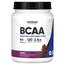 Nutricost, Performance, BCAA, Graanappel, 2.5 pond (1,164 g)