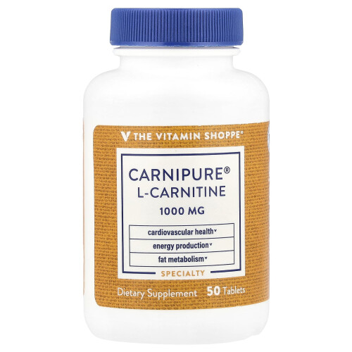 L-Carnitina Carnipure, 1,000 mg, 50 Tabletas