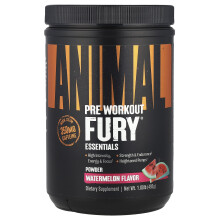 Animal, Pre Workout, Fury Essentials, Watermelon, 1,08 funtów (492 g)
