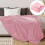Plush Flannel Blanket Soft Silver Gray 70x100 inch 2