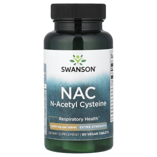 Swanson, NAC, 60 Vegan Tablets (1 g per Tablet)