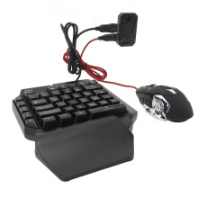 4-in-1 RGB Keyboard Mouse Converter Set with Phone Stand for Android/iOS
