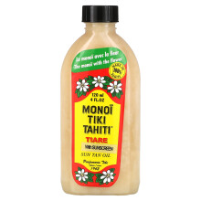 Monoi Tiare Tahiti, Zonolie, Met Zonnebrand, SPF 3, 4 fl oz (120 ml)