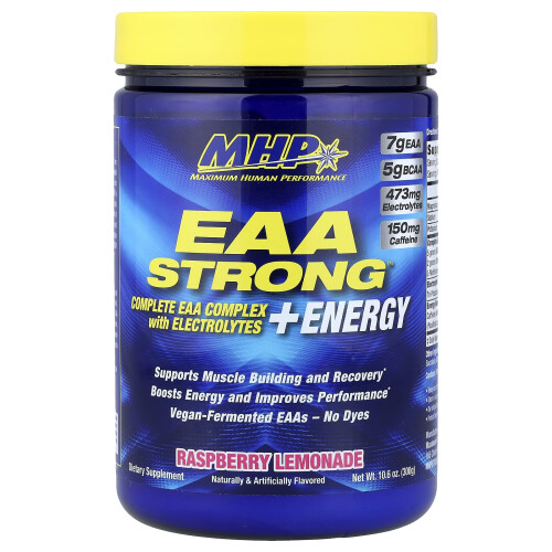 MHP, EAA Strong + Energiu, Raspberry Lemonade, 10,6 oz (300 g)