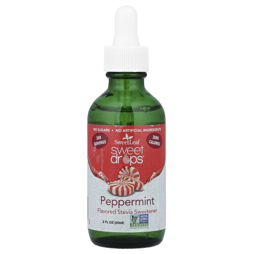 SweetLeaf Stevia, Peppermint, 2 fl oz (60 ml)