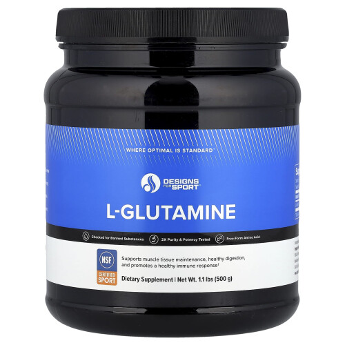 Designs For Health, L-Glutamiini, 1.1 lbs (500 g)