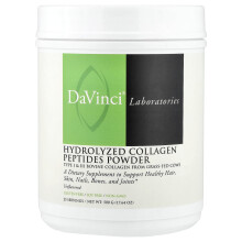 DaVinci Laboratories, Hydrolyseret Kollagen Peptid Powder, Usmagt, 17.64 oz (500 g)