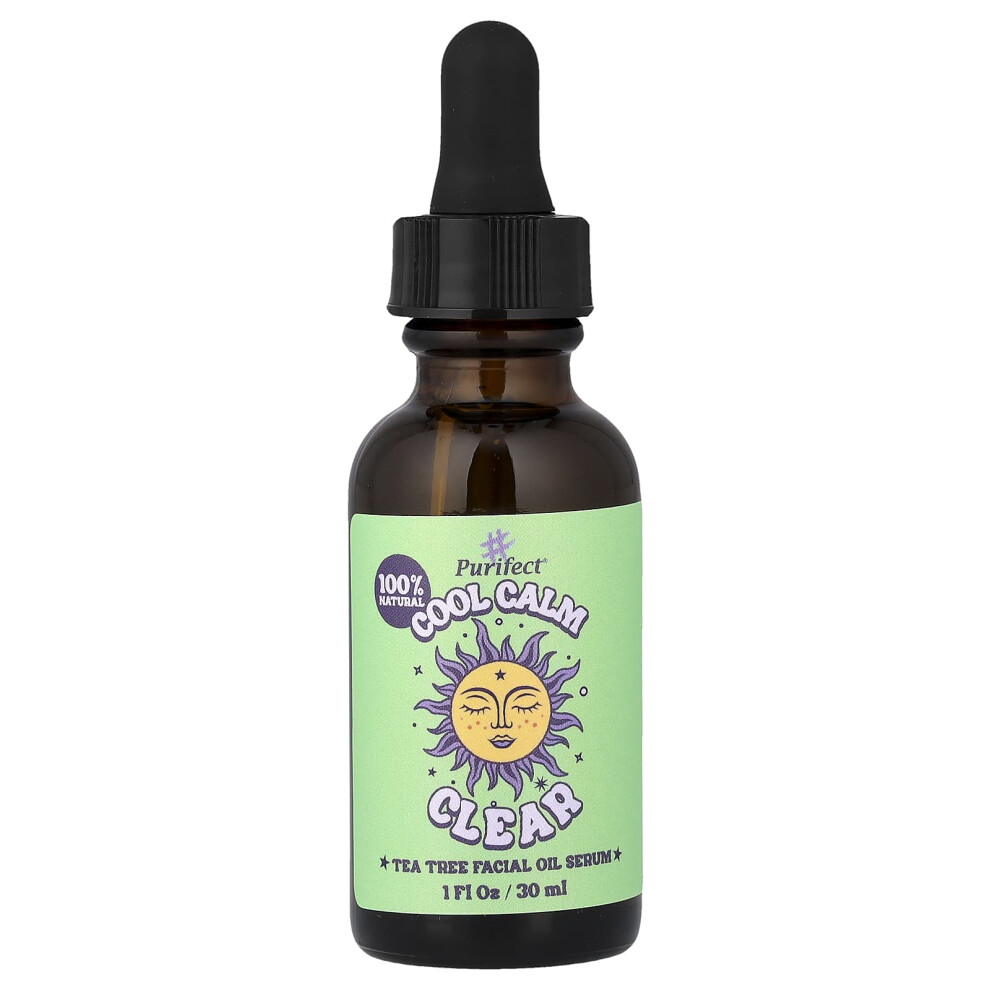 Photos - Facial / Body Cleansing Product OZ Racing Purifect, Cool Calm Clear, Tea Tree Facial Oil Serum, 1 fl oz  (30 ml)