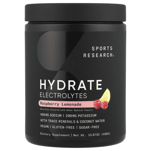 Electrolite pentru Hidratare, Raspberry Lemonade, 15,87 oz (450 g)