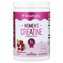 Vitauthority, Activ, Creatină Monohidrată pentru femei, Raspberry, 12,34 oz (350 g)