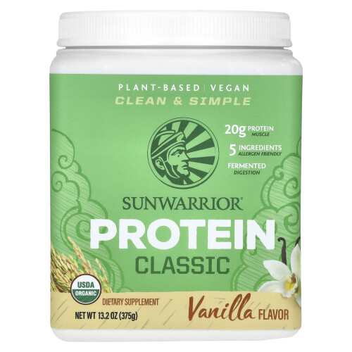 Sunwarrior, Proteina Classica, Vaniglia, 13,2 oz (375 g)