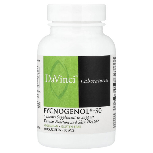 DaVinci Laboratories of Vermont, Pycnogenol-50, 50 mg, 60 Φιαλίδια