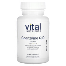 Vital Nutrients, Coenzyme Q10, 200 mg, 60 Vegan Kapsler