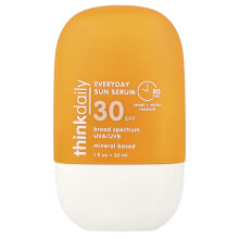Thinkdaily, Daglig Solserum, SPF 30, Parfumfri, 1 fl oz (30 ml)
