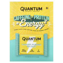 Quantum Energy Square, Caramel Almond Sea Salt, 8 Energy Bary, 1.69 oz (48 g) Každý