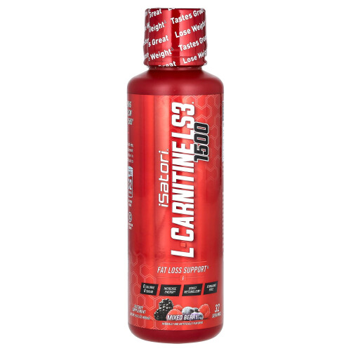 L-Carnitina LS3 1500, Mixed Berry, 16 fl oz (480 ml)