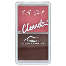 L.A. Girl, On Cloud Nine, Bouncy Blush & Bronzer, GBL498 Dreamy Pink, 0,21 oz (6 g)