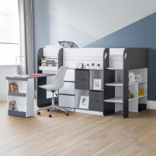 Saturn Midsleeper Charcoal Grey and White