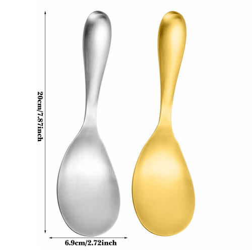 Reislöffel aus Edelstahl mit ergonomischem Griff 2