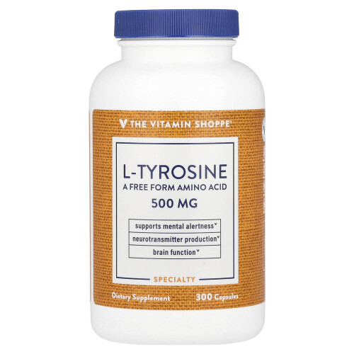 L-Tyrosine 500 mg, 300 kapsler